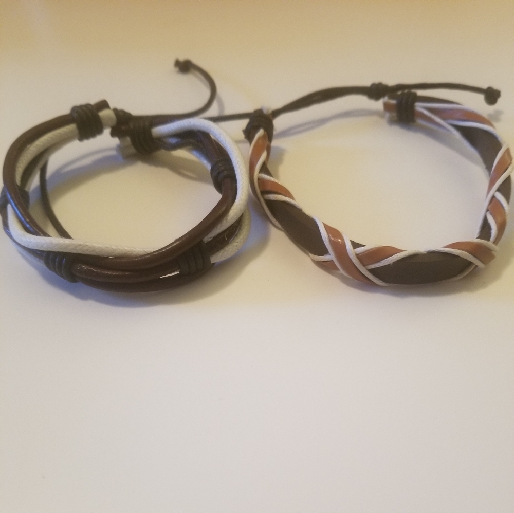 Leather Cuff bracelets perfect for a man or woman!